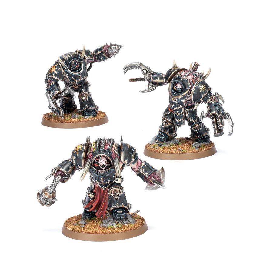 Warhammer 40,000 Chaos Space Marines Mutilators – 3 Multipart Plastic Miniatures with Interchangeable Weapons, Chaos Space Marines Army Unit, Citadel