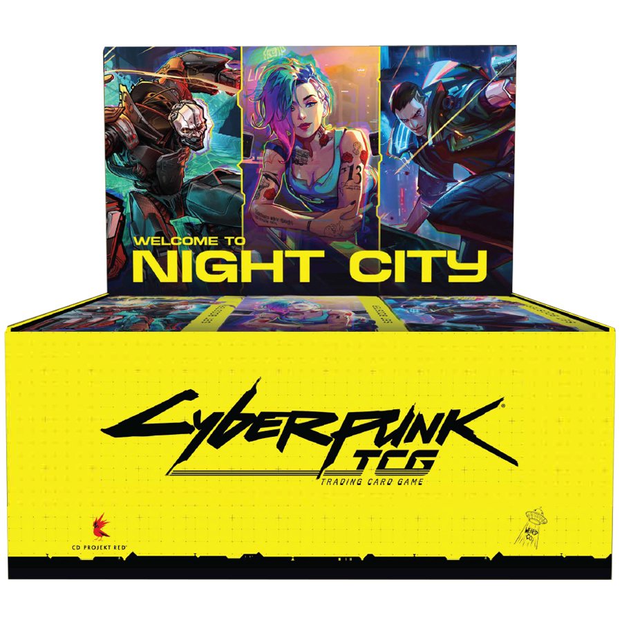 Cyberpunk TCG Retail Booster Box 24 Packs – Sci-Fi Trading Card Game Booster Display