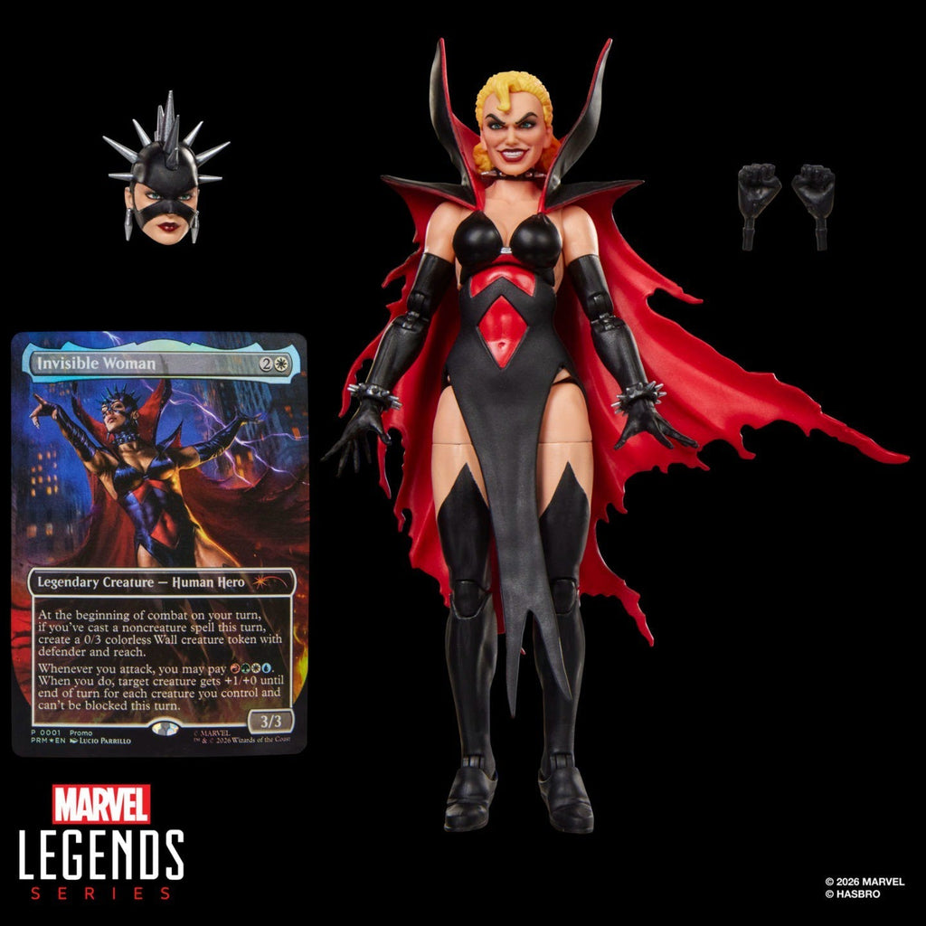 Magic: The Gathering Marvel Super Heroes Malice Sue Storm 6-Inch Action Figure with Exclusive Foil Trading Card, Marvel Legends Collectible Figure