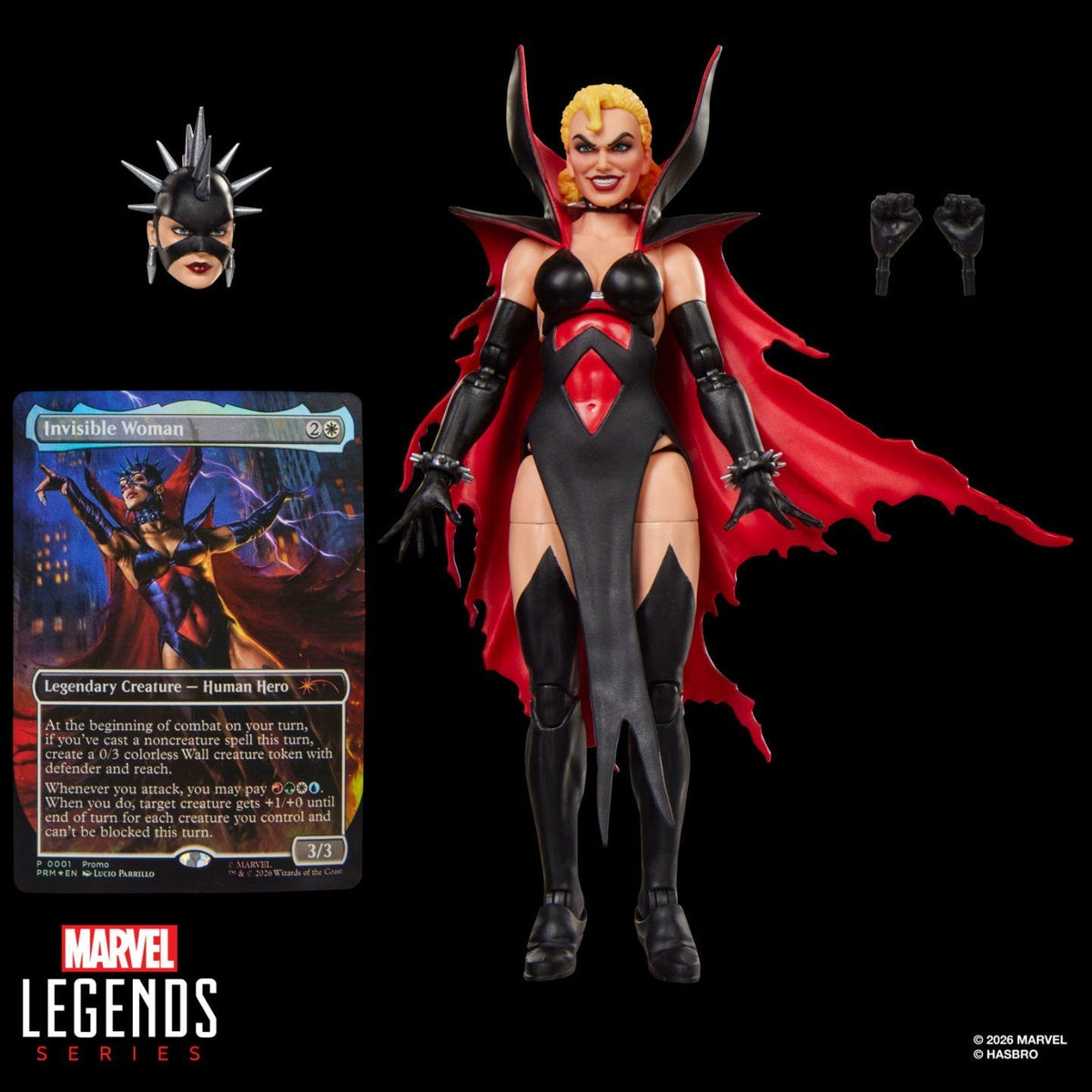 Magic: The Gathering Marvel Super Heroes Malice Sue Storm 6-Inch Action Figure with Exclusive Foil Trading Card, Marvel Legends Collectible Figure