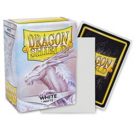 Dragon Shield Standard Matte Card Sleeves White 100 Count, Textured Trading Card Protector Sleeves for MTG, Pokemon, Lorcana, Flesh and Blood, Premium