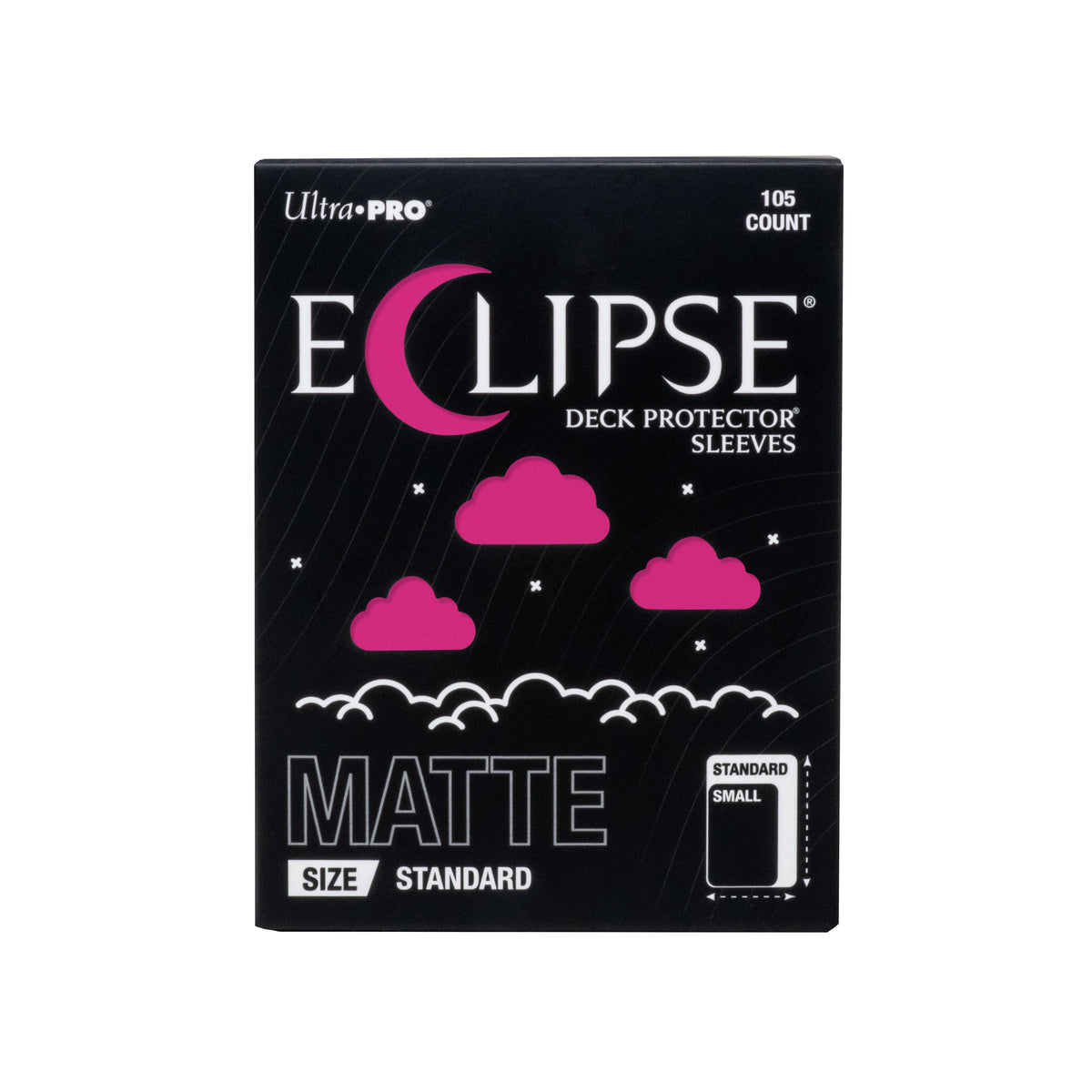 Ultra PRO Eclipse Matte Standard Deck Protector Sleeves Hot Pink 105 Count Opaque TCG Card Game Sleeves for Trading Cards, Card Deck Protection