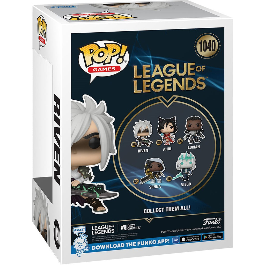 Riven with Broken Blade Funko Pop! Games League of Legends - Approx. 4" Collectible Vinyl Figures #1040 with Display Box Protector Case
