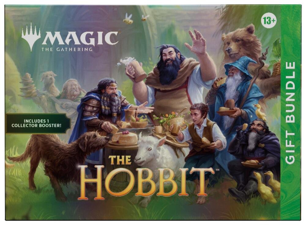 Magic The Gathering The Hobbit Gift Bundle with 9 Play Boosters, 1 Collector Booster, Foil Promo Card, Full-Art Lands, Trading Cards & Collectibles