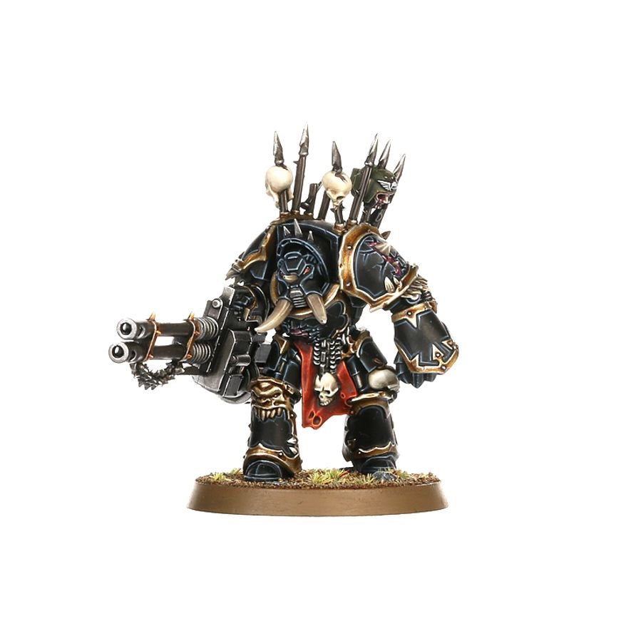 Warhammer 40,000 Chaos Space Marines Terminator Squad – 5 Chaos Terminators Miniatures with Customisable Weapons & Transfer Sheet – Plastic Model Kit