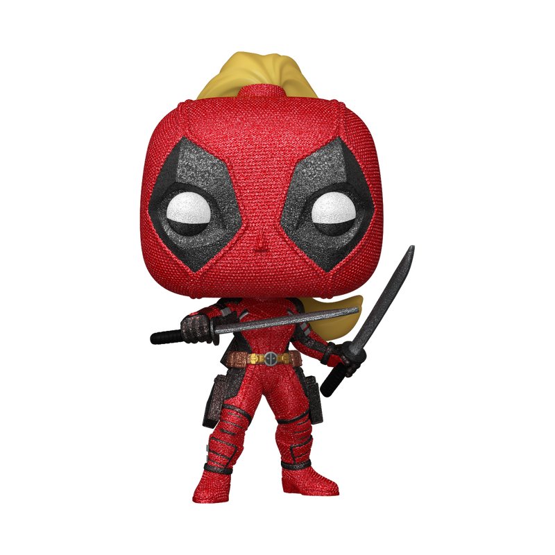 Ladypool with Swords Funko Pop! Marvel Studios Deadpool and Wolverine - Diamond Collection Glitter Exclusive - Approx. 4.05" Collectible Vinyl Figure