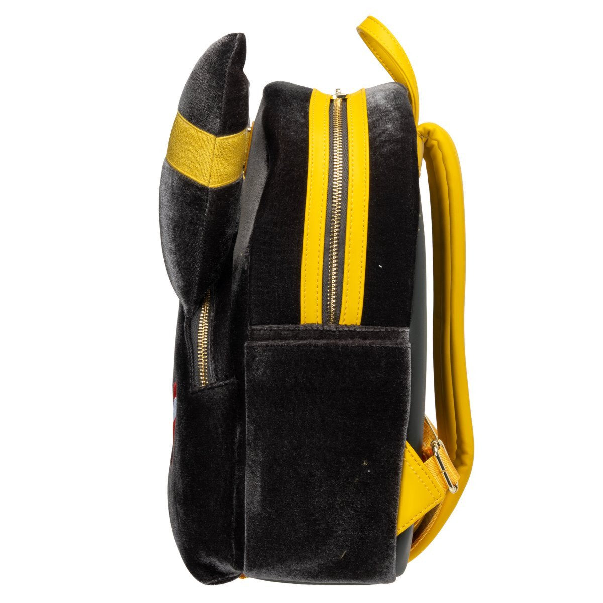 Pokemon Umbreon Midsize Backpack Entertainment Earth Exclusive by Loungefly, Plush Faux Fur Design, Adjustable Straps, Front Zipper Pocket