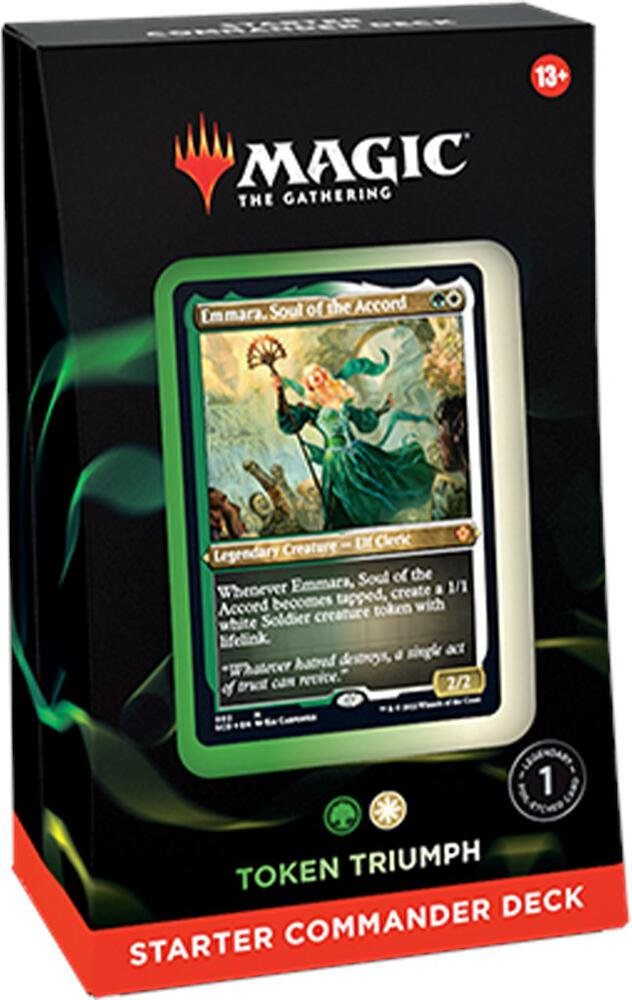 Magic: The Gathering Token Triumph Starter Commander Deck - 100 Card Preconstructed MTG Card Deck, TCG Trading Card Game, Collectible Card Game, Token