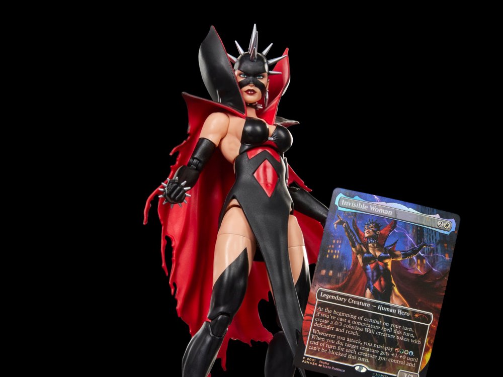 Magic: The Gathering Marvel Super Heroes Malice Sue Storm 6-Inch Action Figure with Exclusive Foil Trading Card, Marvel Legends Collectible Figure