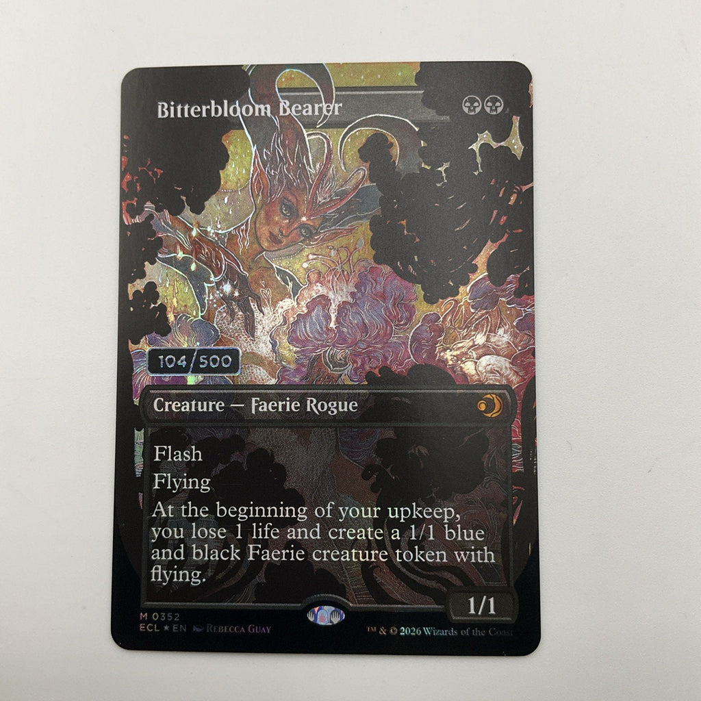Magic: Bitterbloom Bearer Serial Numbered Foil Card 104/500 2026 NEAR MINT