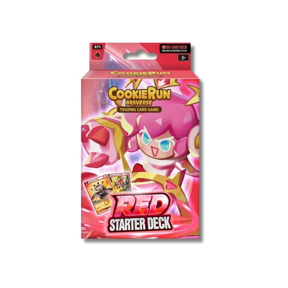 Cookie Run TCG ST1 Red Starter Deck 60 Card Prebuilt Deck Trading Card Game Set