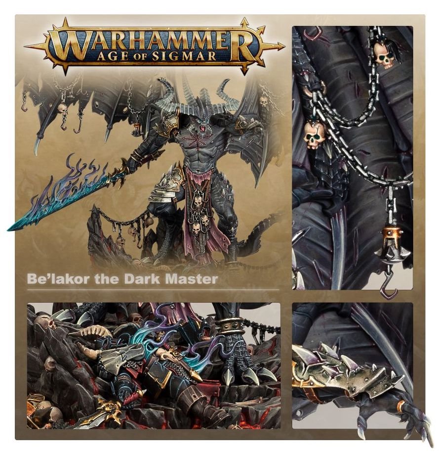Warhammer Age of Sigmar Be’lakor The Dark Master Miniature Model Kit – Chaos Daemon Prince Collectible Figure for Warhammer Age of Sigmar & Warhammer