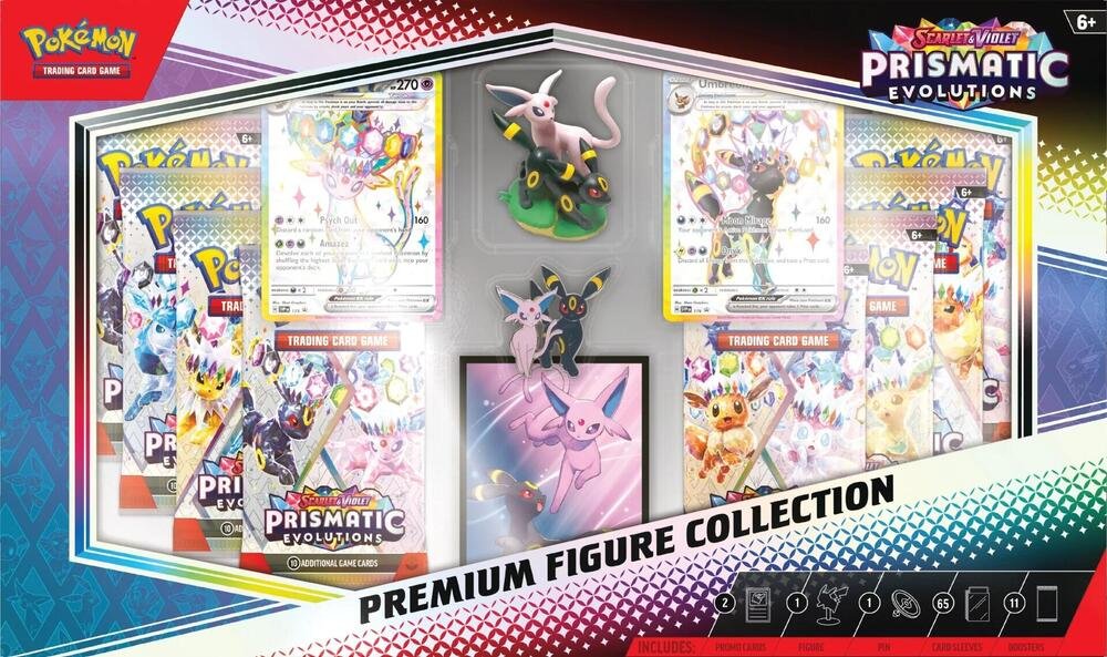 Pokemon TCG Scarlet & Violet Prismatic Evolutions Premium Figure Collection Espeon Umbreon