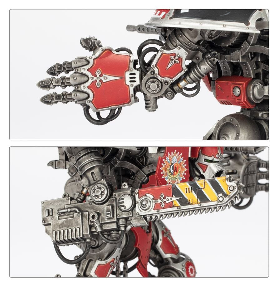 Warhammer 40K Imperial Knights Knight Questoris Model Kit – Multipart Plastic War Machine Figure with 6 Build Configurations for Warhammer 40,000