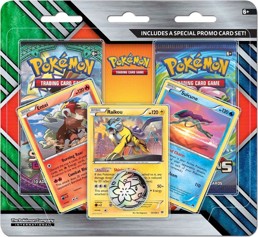 Pokemon TCG Guardians Rising and Steam Siege 2 Pack Blister Promo Card Set