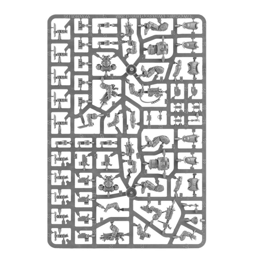 Warhammer 40K Space Marines Primaris Intercessors Squad Miniatures Set – 10 Multi-Part Plastic Figures with Bolt Rifle Options, Mk X Tacticus Armour &