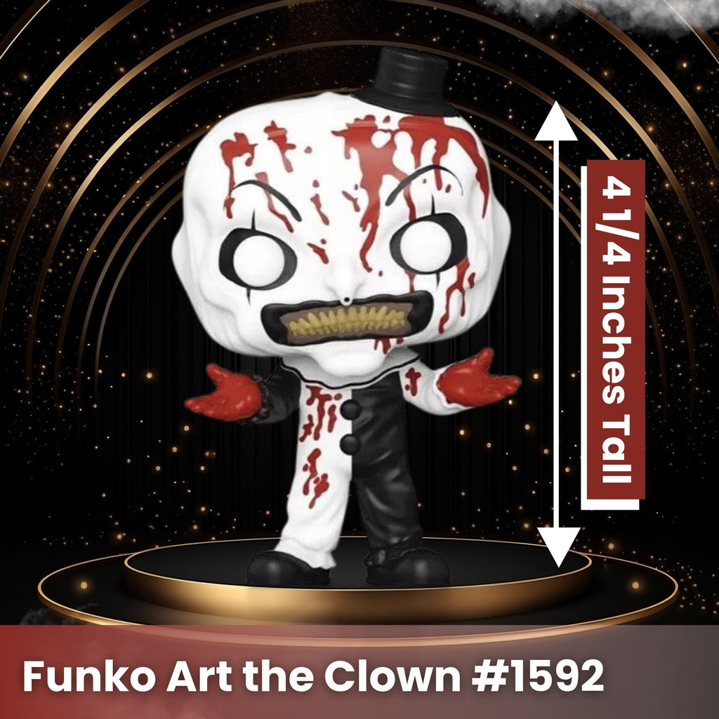 Bloody Art The Clown Funko Pop! Movies: Terrifier - Approximately 4 1/4" Horror Vinyl Figure #1592 with Display Box Protector Case