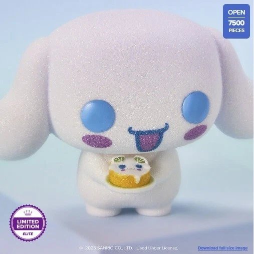 Cinnamoroll #92 Funko Pop! Hello Kitty and Friends - Diamond Collection Glitter LE 7500 - Approx. 2.75" Collectible Vinyl Figure Bundled with Display