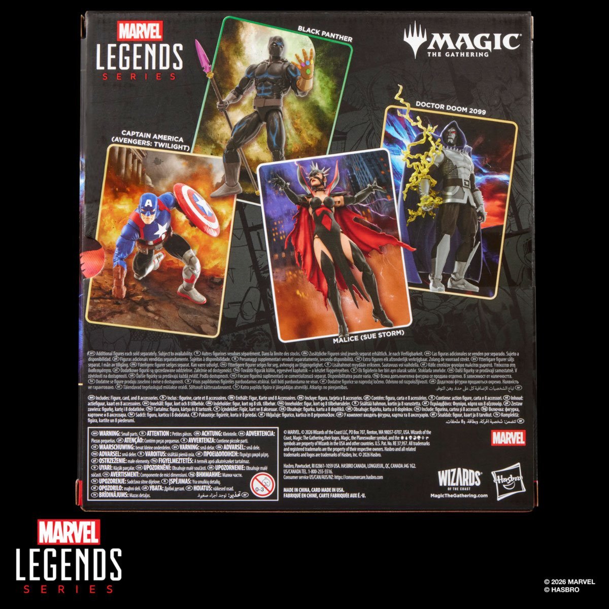 Marvel Legends Series Doctor Doom 2099 6-Inch Action Figure with 8 Accessories and Exclusive Foil Magic: The Gathering Card
