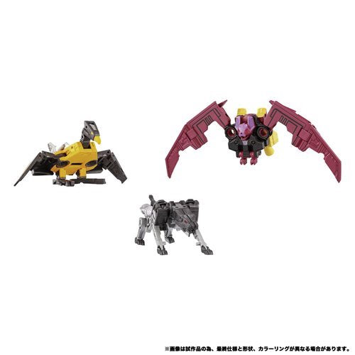 Hasbro Transformers Ravage, Buzzsaw & Ratbat Figure Set – Decepticon Cassette Collectibles, Convertible Action Figures with Display Cases, Original
