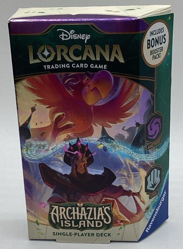 Disney Lorcana TCG Archazia's Island S07 - SINGLE-PLAYER DECK [Amethyst & Steel]