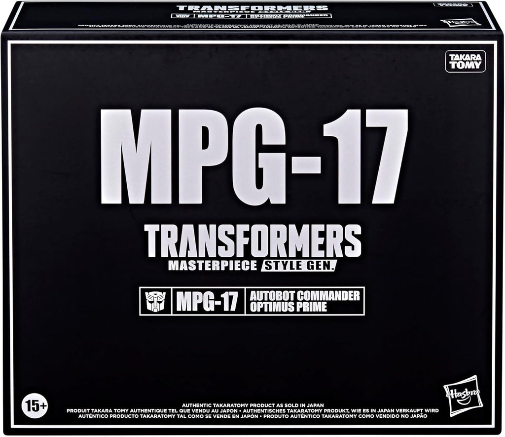 Transformers Takara Tomy MPG-17 Optimus Prime Masterpiece Generation Action Figure, 9.6 Inch Collectible Robot Figure, Highly Articulated Premium