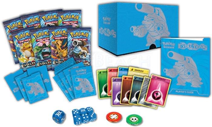 Pokémon TCG XY Evolutions Elite Trainer Box – ETB Pokémon Cards Box with 8 Booster Packs, Sleeves, Energy Cards & Game Accessories – Classic Evolution