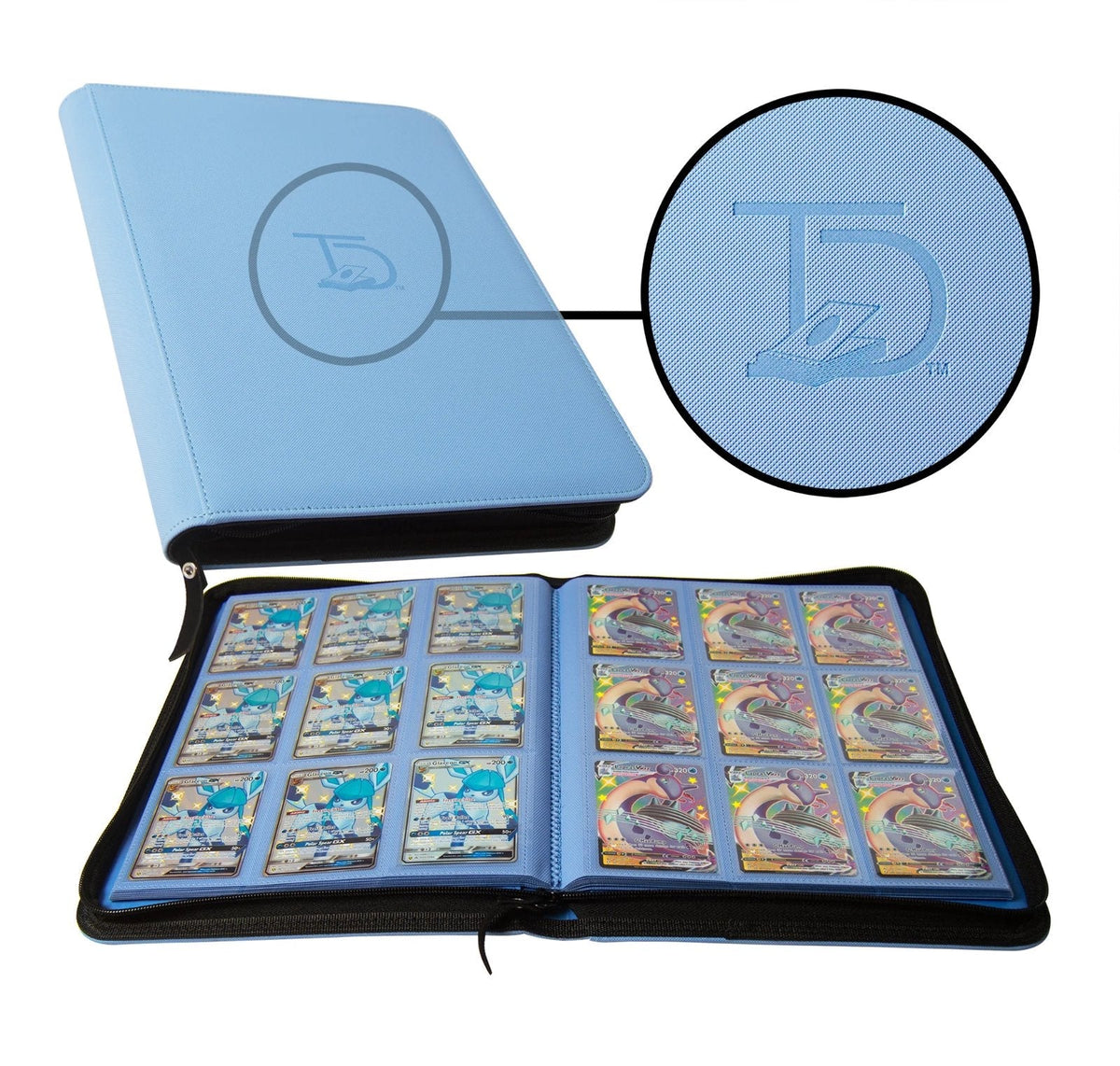 TopDeck 500 Card Trading Card Binder with Zipper Closure