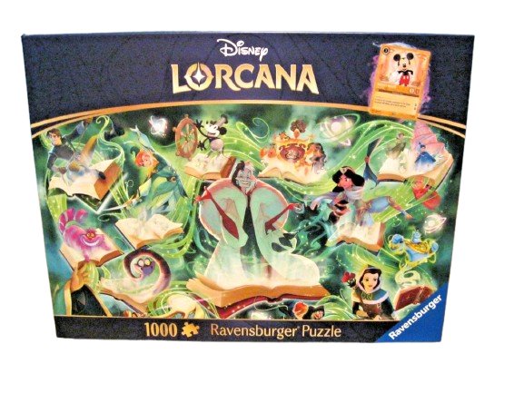 Disney Lorcana TCG Glimmers of the Realm Emerald 1000 Piece Puzzle by Ravensburger