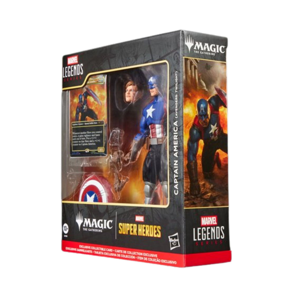 Marvel Legends Series Captain America Avengers: Twilight 6-Inch Action Figure with Shield, Accessories and Exclusive Foil Magic: The Gathering Card