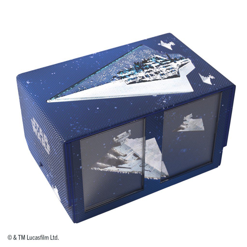 Star Wars Unlimited Double Deck Pod Star Destroyers – Official Premium Deck Box for 2 Double-Sleeved 60-Card Decks, UV-Protected Leader Card Cases