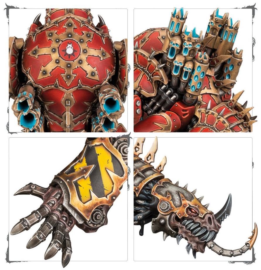 Warhammer 40K Chaos Space Marines Forgefiend Miniature Kit – Buildable Daemon Engine for Chaos Space Marines, World Eaters & Thousand Sons – Plastic