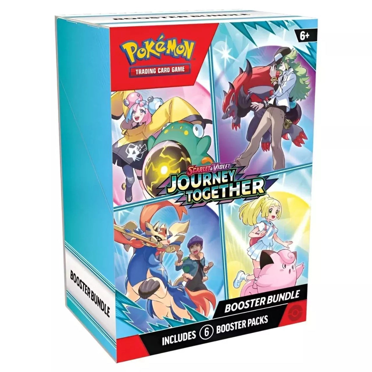 Pokemon TCG Scarlet & Violet Journey Together Booster Bundle - 6 Sealed Pokemon Card Packs for Collectible Card Games, Deck Building, Trading, and